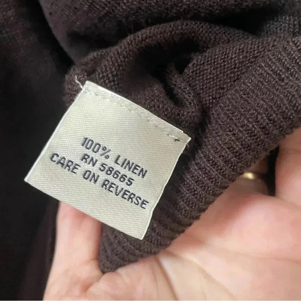 Faconnable 100% linen brown tank size M in excellent worn condition 🤎 - Picture 2 of 4